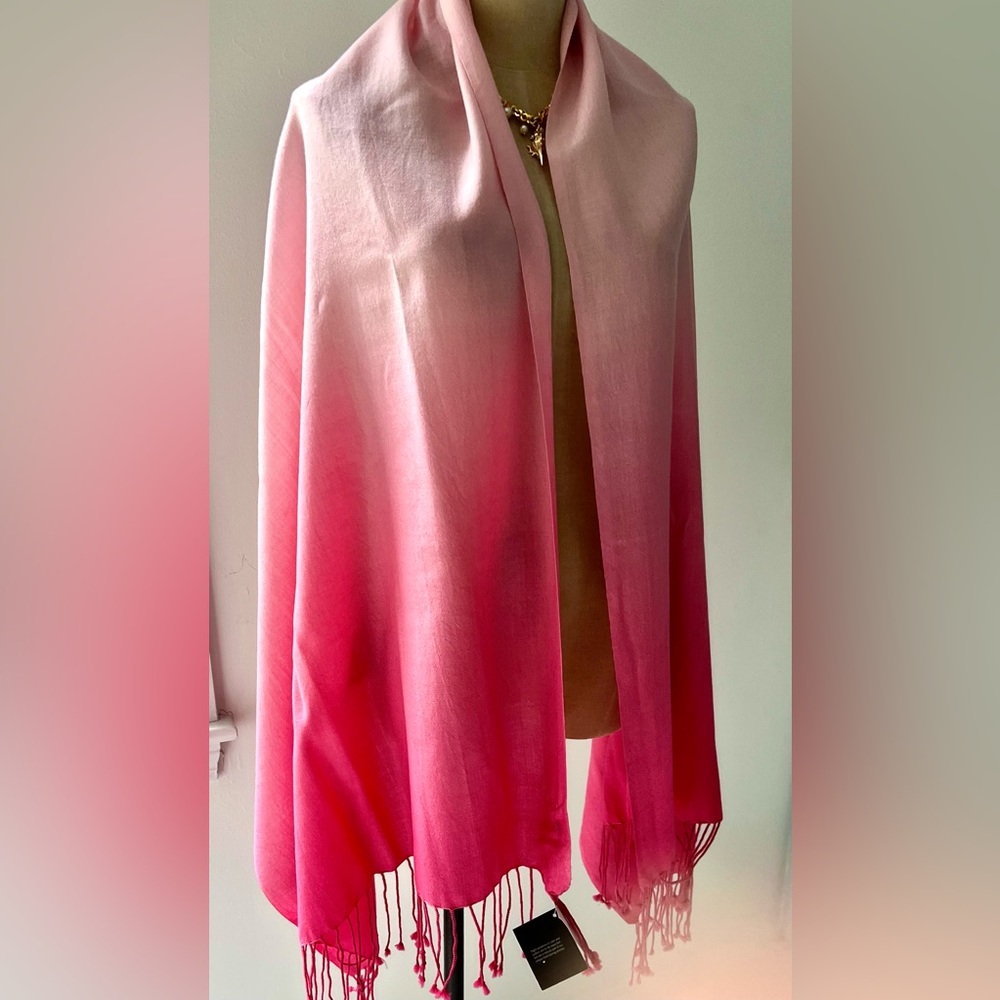 Banana Republic Pink Dip Dye Wrap